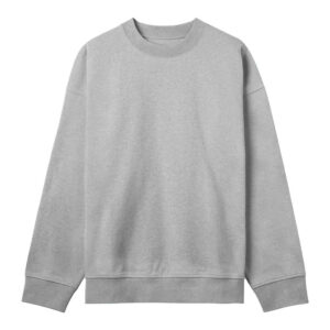 True Blanks – sweatshirt boxy gris chiné ( 370 Gsm )