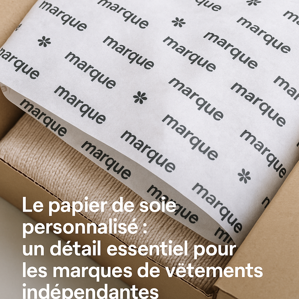 🧵 Le papier de soie personnalisé : un détail essentiel pour les marques de vêtements indépendantes