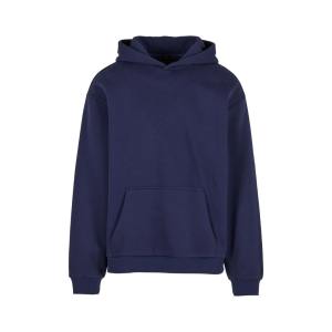 build-your-brand-hoodie-fluffy-navy-330-gsm